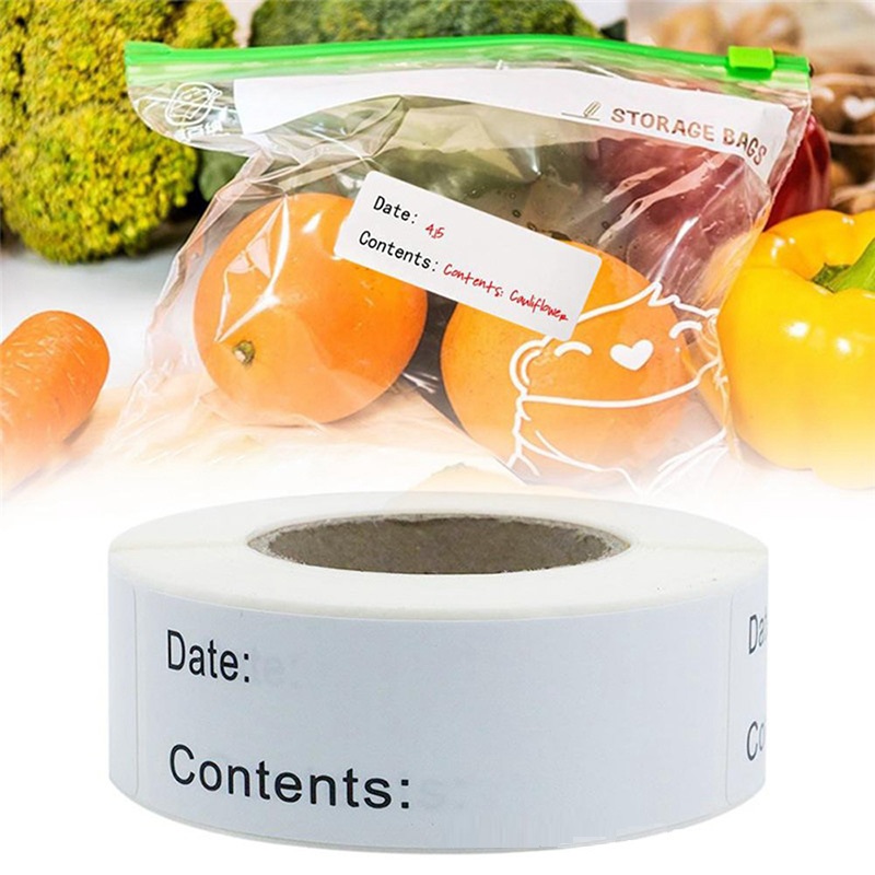 Food Storage For Refrigerator - Self-Adhesive Removable Food Storage Label Waterproof