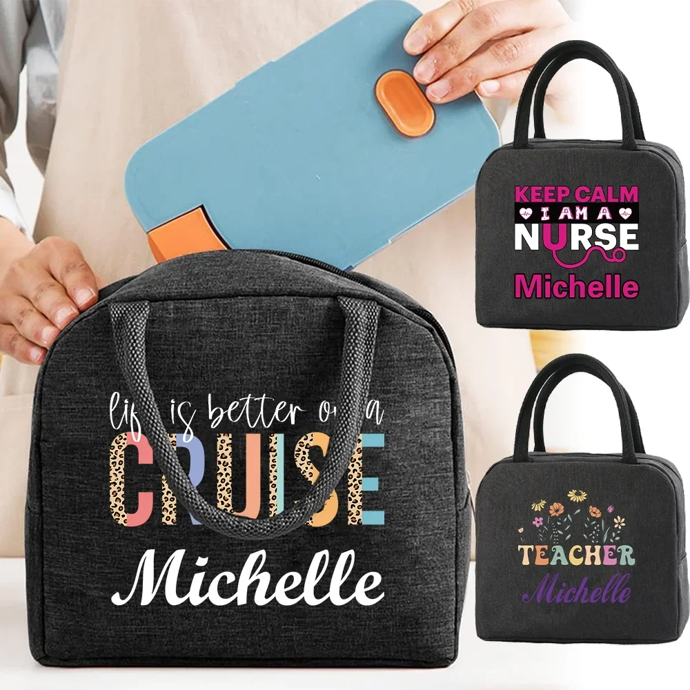 Food Storage Name - Customize Free Name Lunch Bag Bento