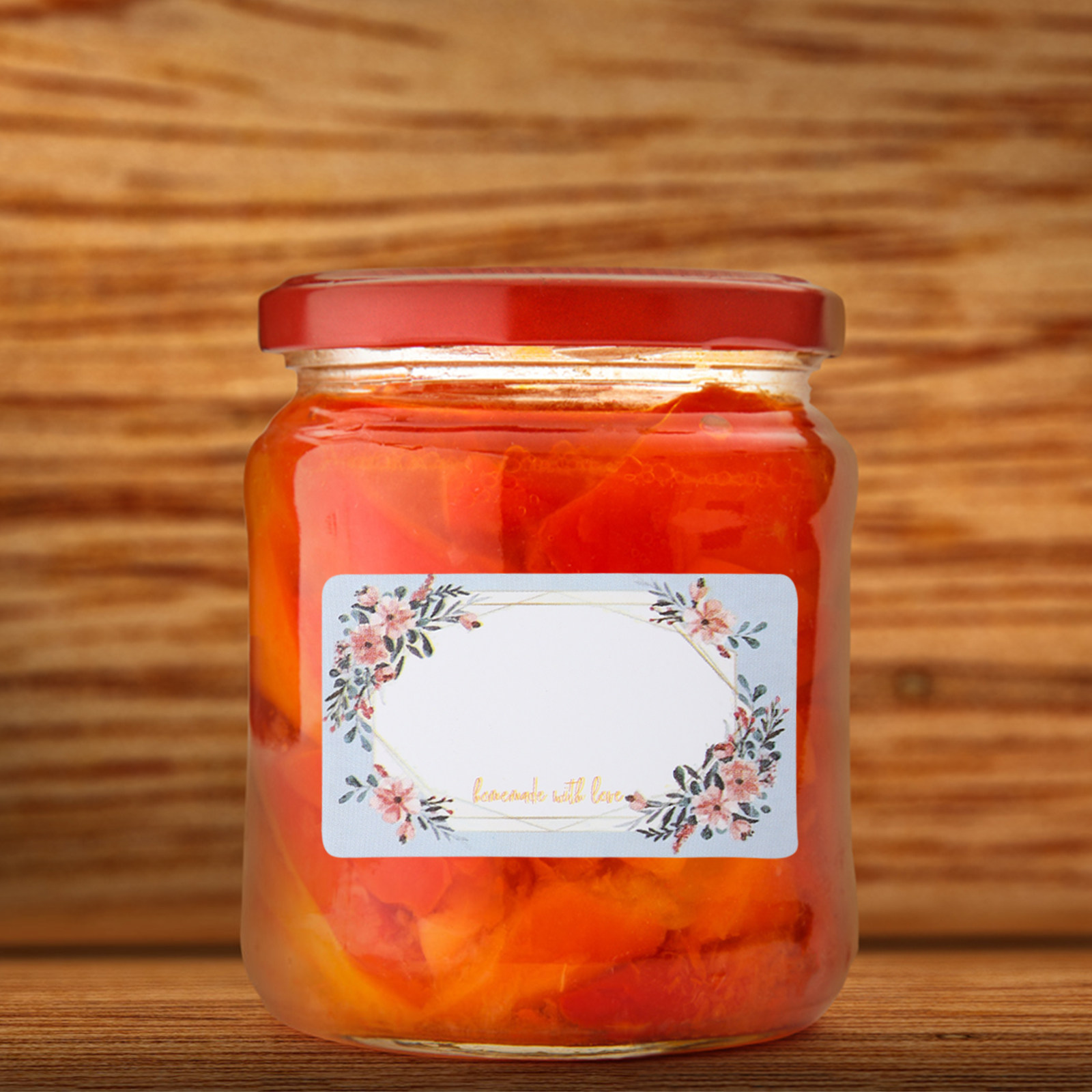 Food Storage Name - 3 Rolls Blank Name Labels Floral