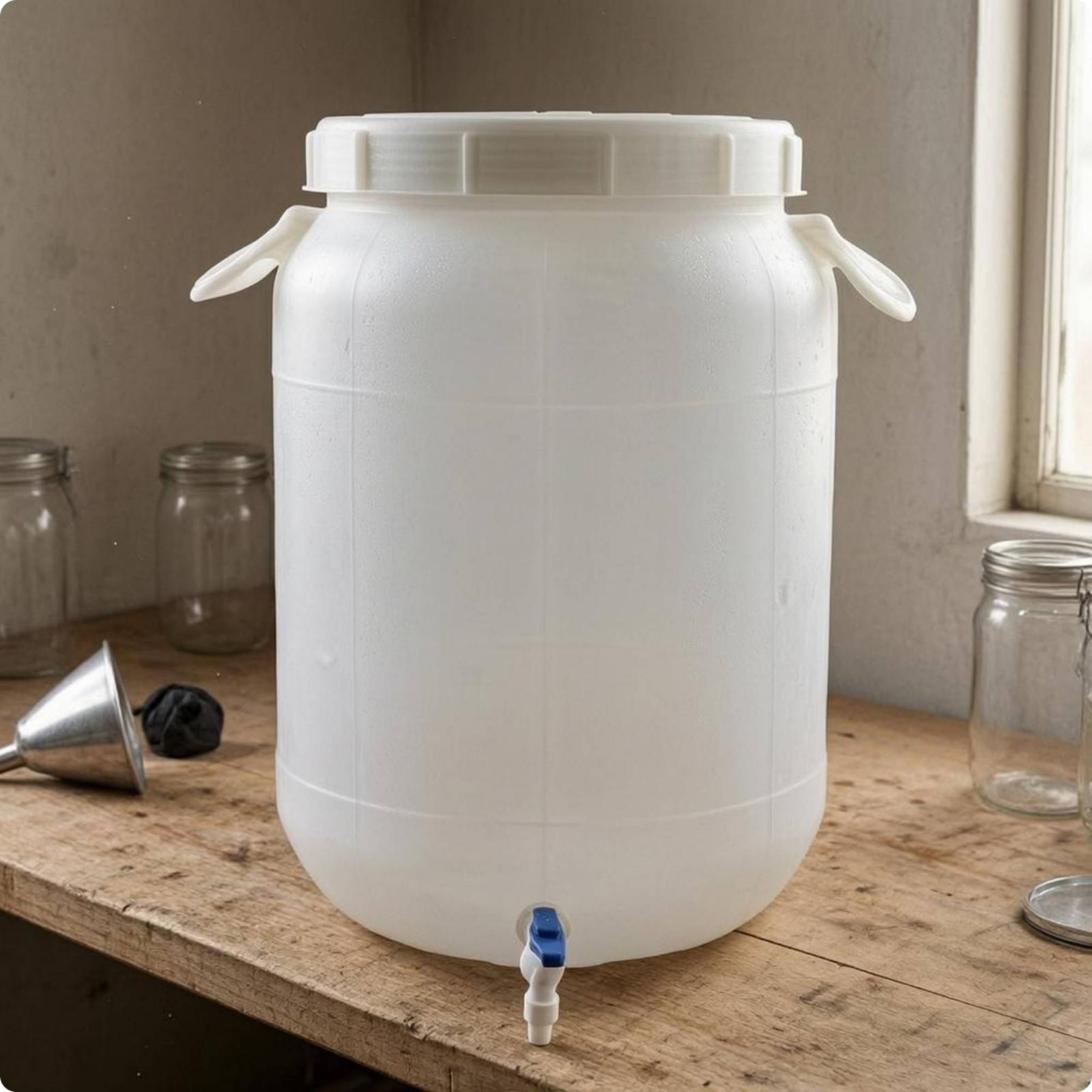 Food Storage Plastic Container - Food Grade Plastic Storage Barrel Durable