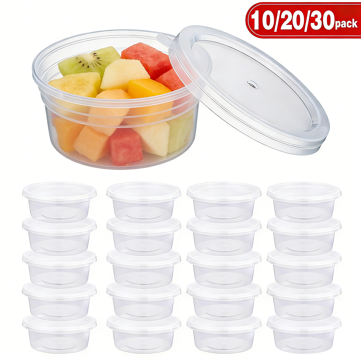 Food Storage Plastic Container - 10/20/40 Pack Small Slime Containers With