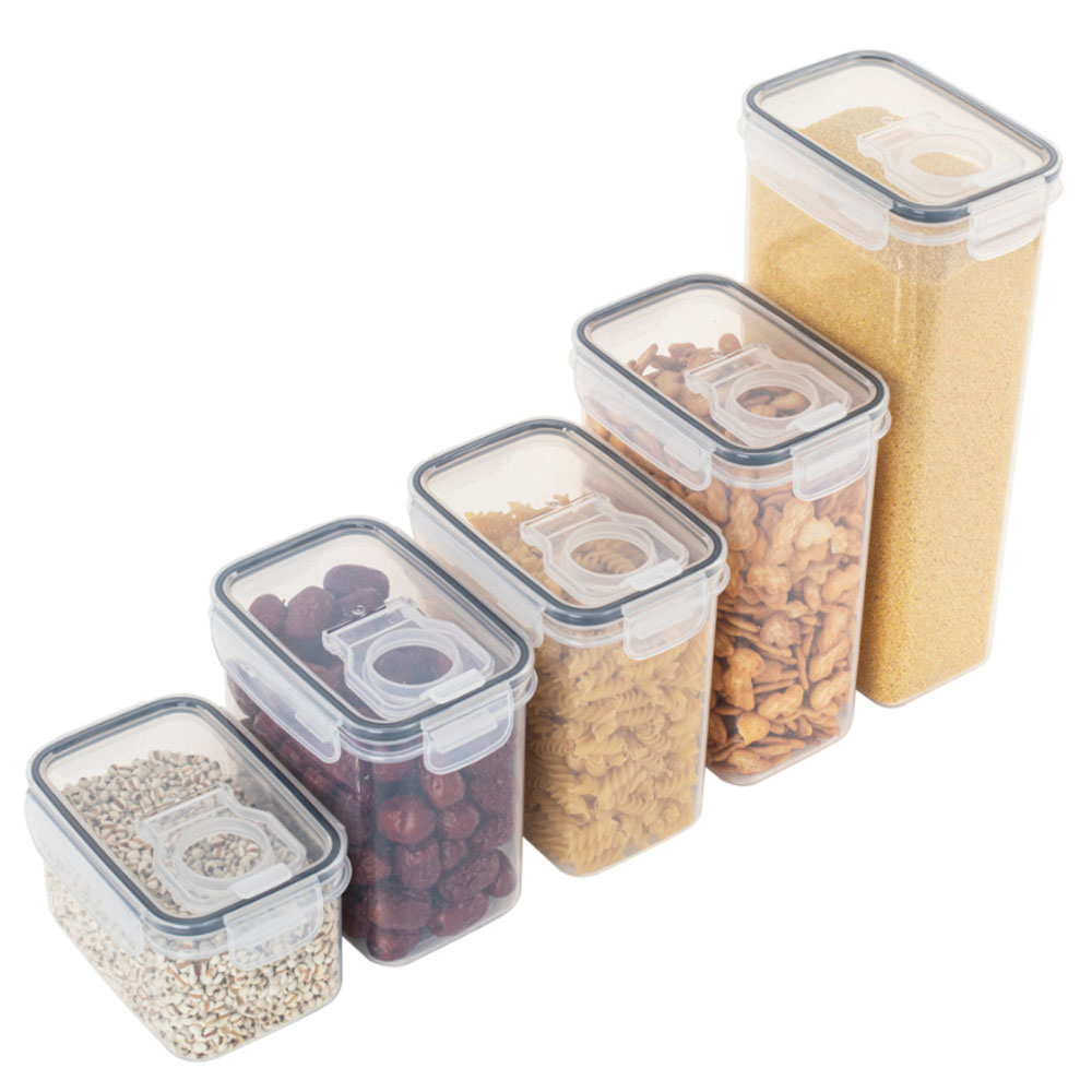 Airtight Cereal Jar - Sealed Plastic Food Storage Box Cereal