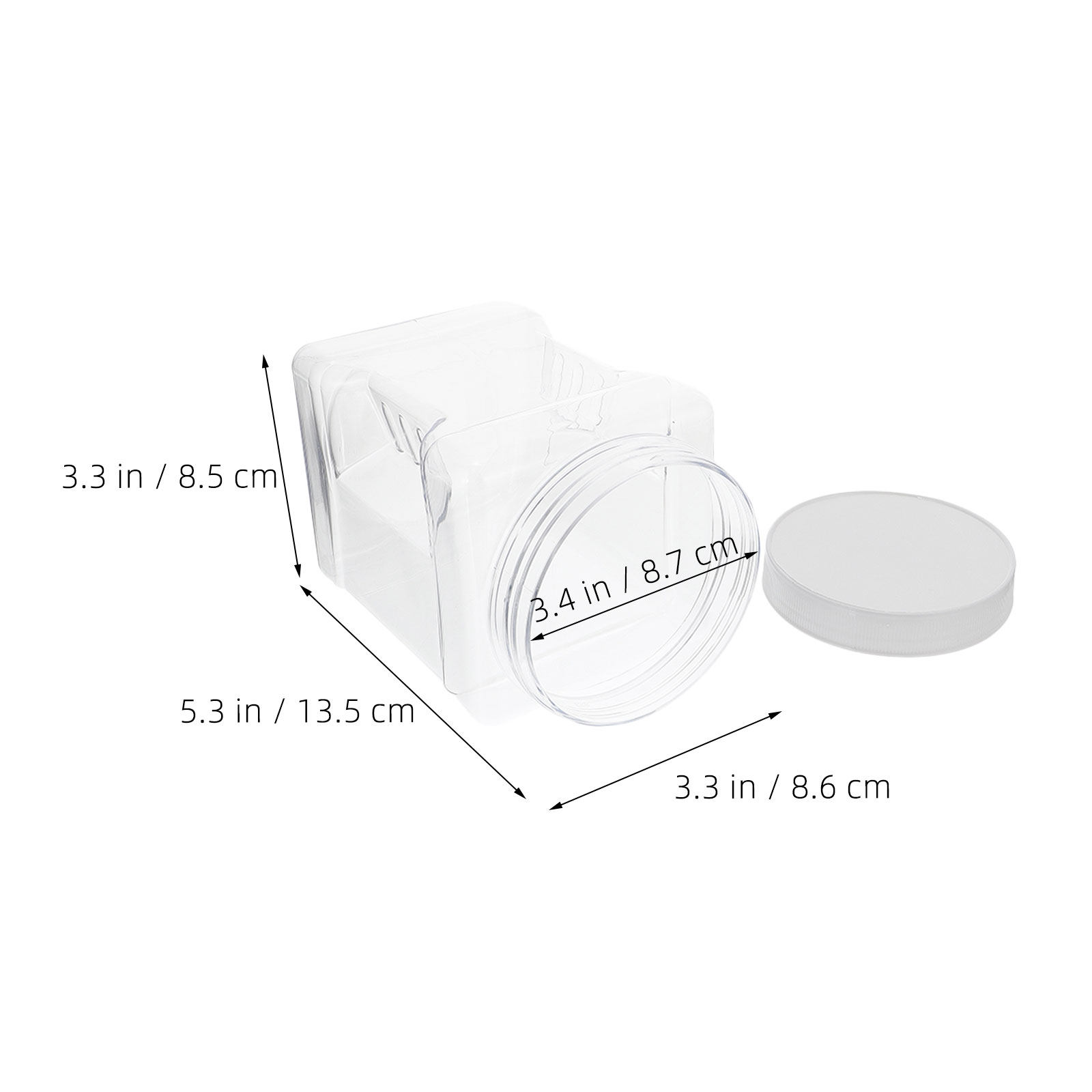 6Pcs Transparent Storage Jars  - огляд і ціна Food Storage Plastic Container