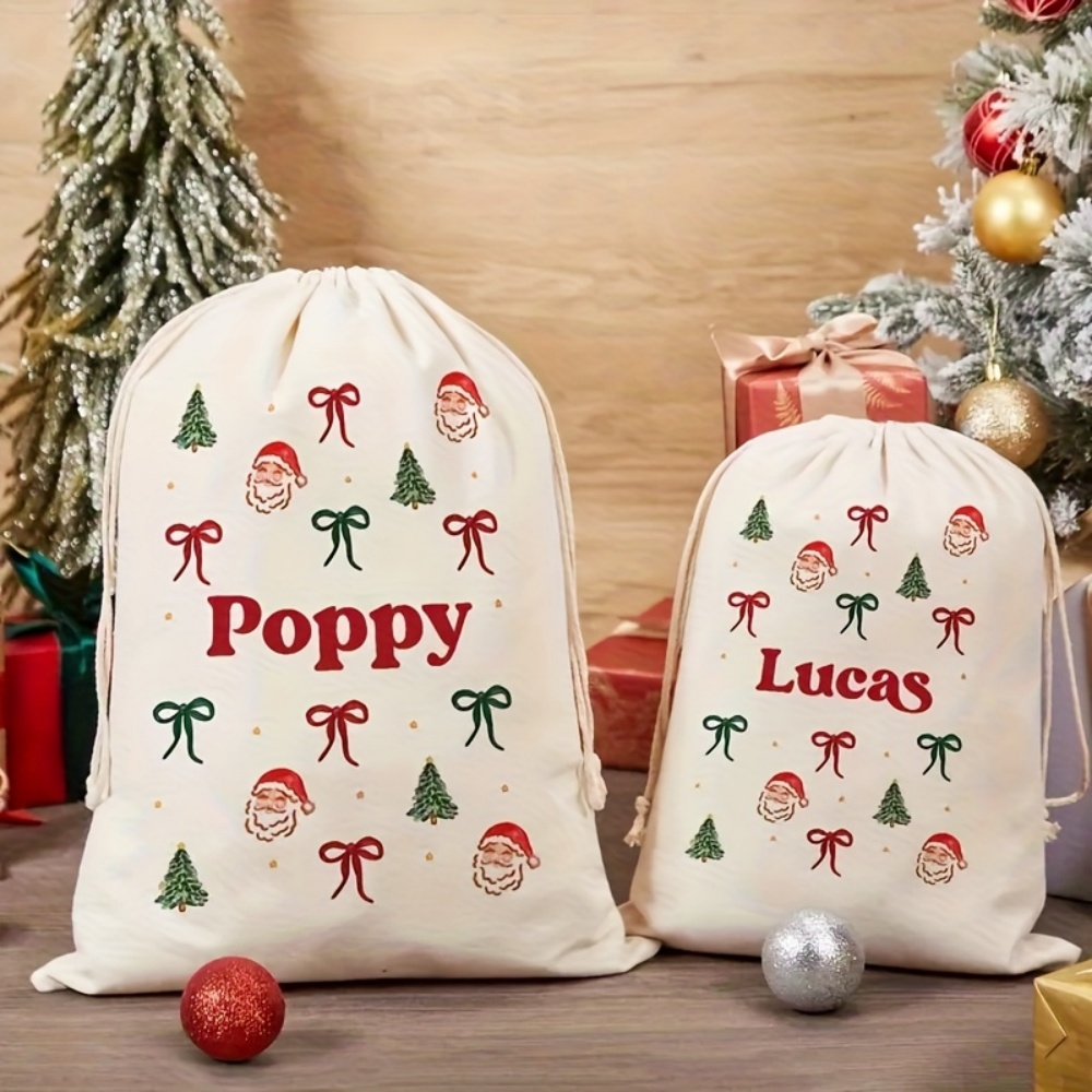 Personalised Simple Santa & Ch - огляд і ціна Food Storage Name