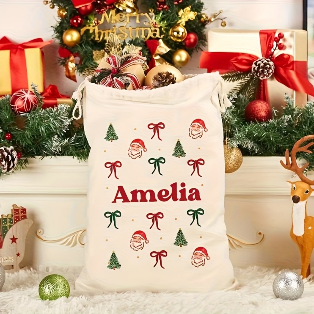Personalised Simple Santa & Ch - огляд і ціна Food Storage Name