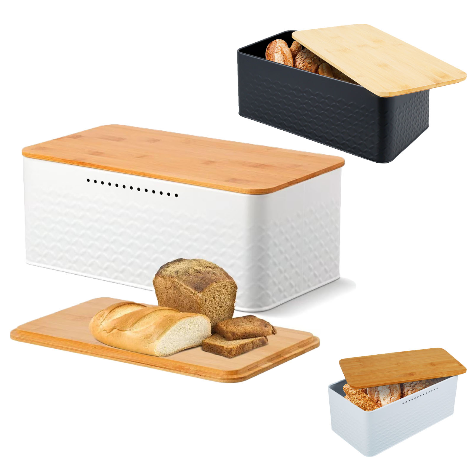 Bread Box with Bamboo Lid Meta - огляд і ціна Bread Box Bamboo