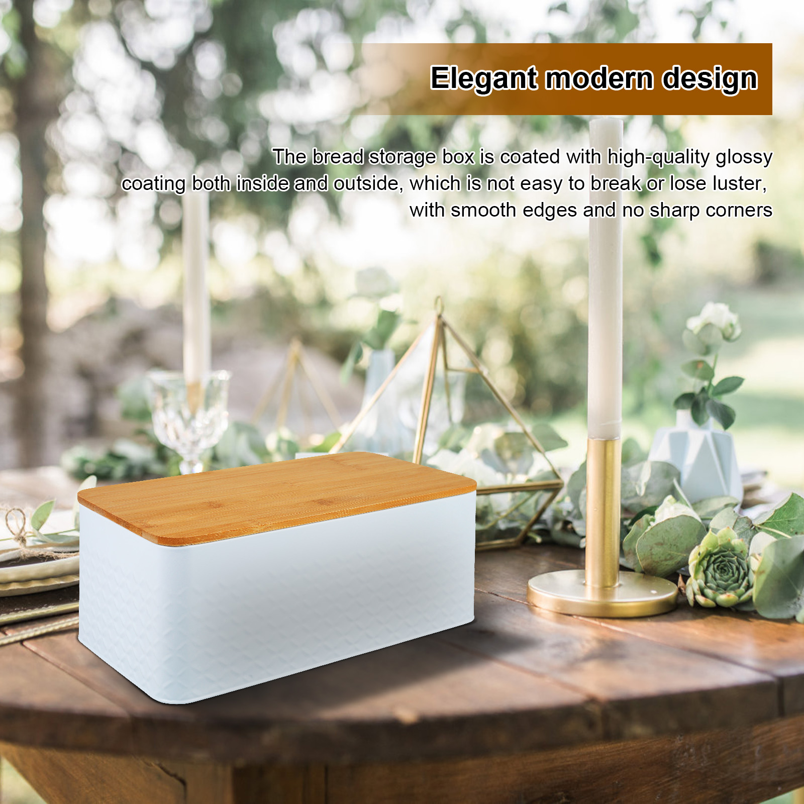 Bread Box with Bamboo Lid Meta - огляд і ціна Bread Box Bamboo
