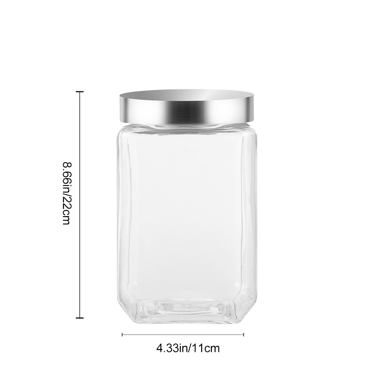 1Pcs High Borosilicate Glass S - огляд і ціна Airtight Cereal Jar
