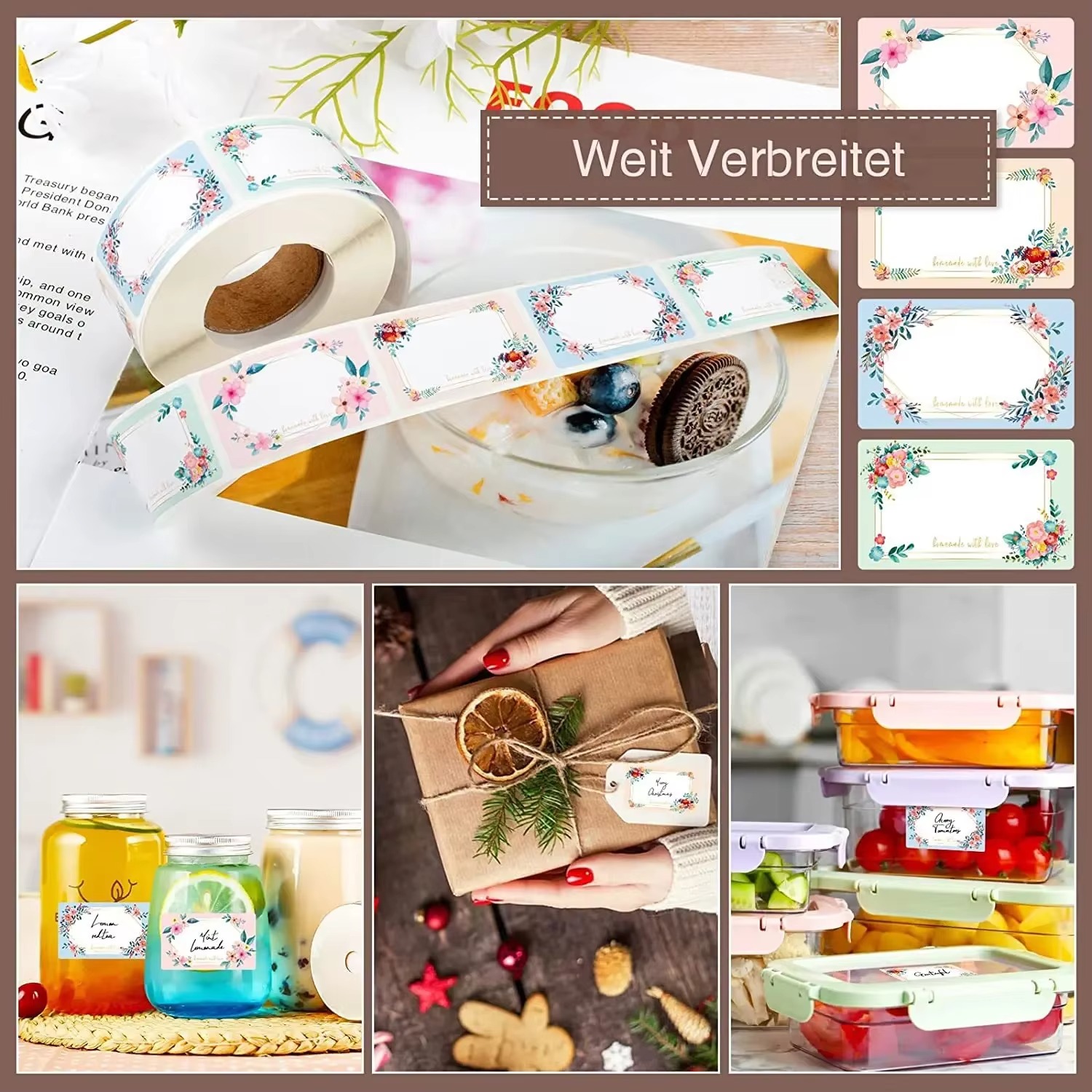 50/100/250PCS Flowers Name Lab - огляд і ціна Food Storage Name
