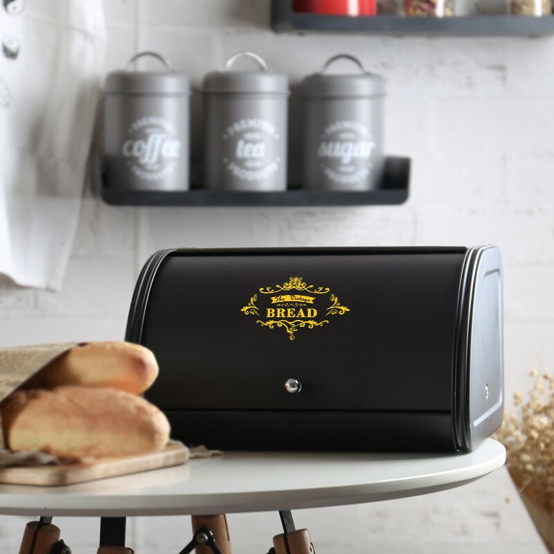 Metal Bread Box Black bread Bi - огляд і ціна Bread Box Bamboo