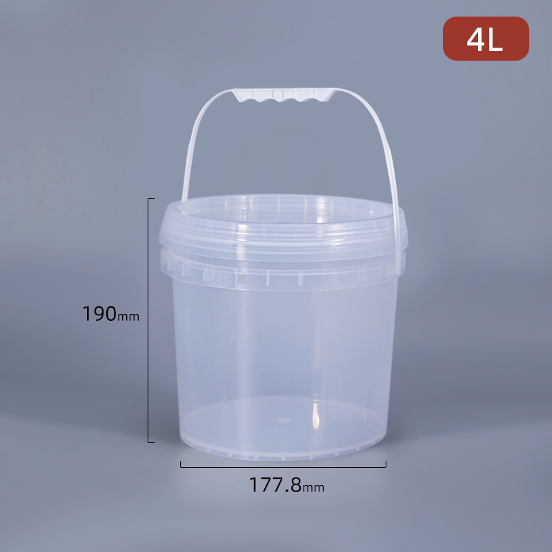 1PC 4 Liter Round Plastic Buck - огляд і ціна Food Storage Not Plastic