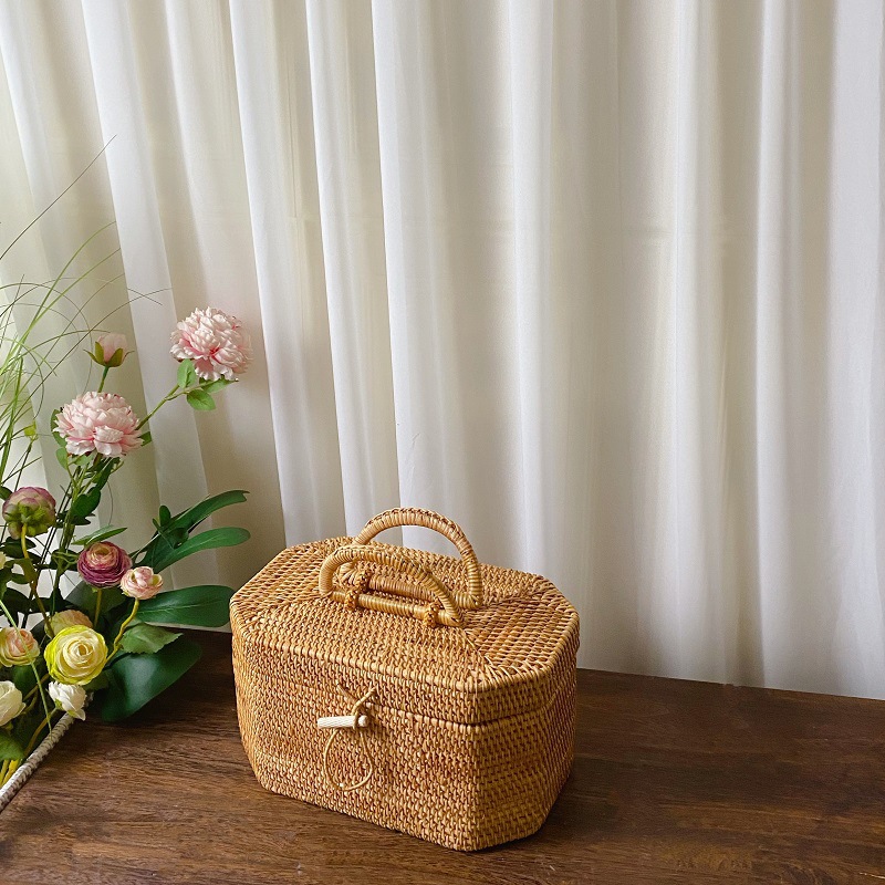 Kitchen Handwoven Rattan Stora - огляд і ціна Bread Box Bamboo