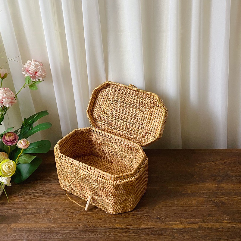 Kitchen Handwoven Rattan Stora - огляд і ціна Bread Box Bamboo