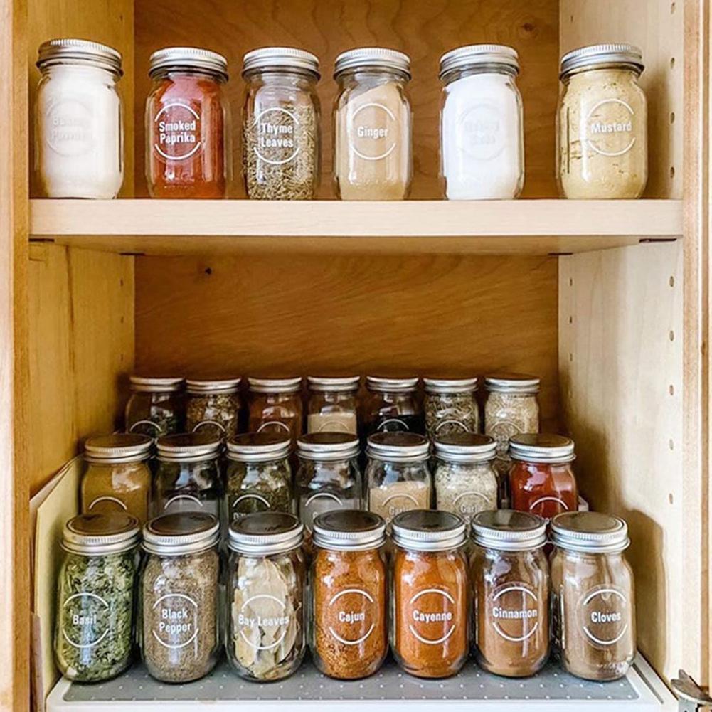 144 Pcs/set Transparent Spice  - огляд і ціна Food Storage Name