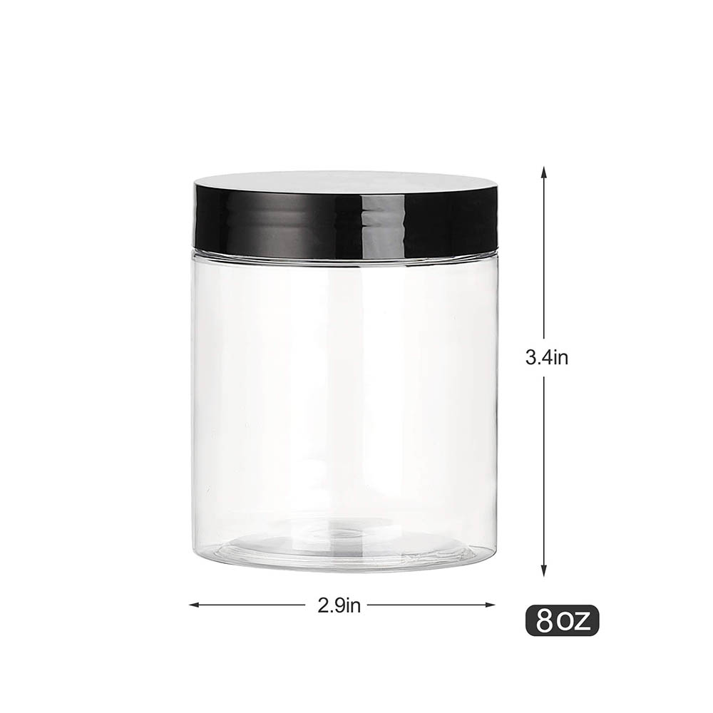 8OZ Plastic Jars with Lids, Cl - огляд і ціна Food Storage Not Plastic