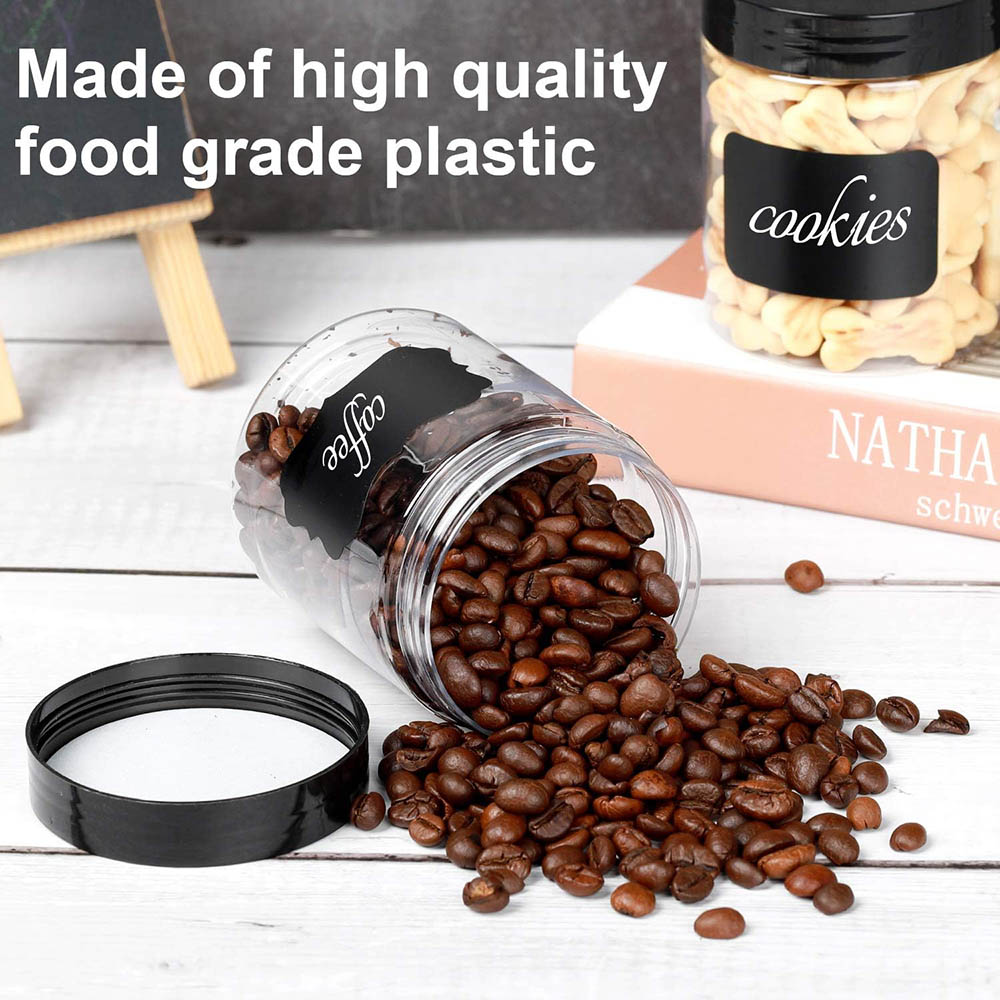 8OZ Plastic Jars with Lids, Cl - огляд і ціна Food Storage Not Plastic