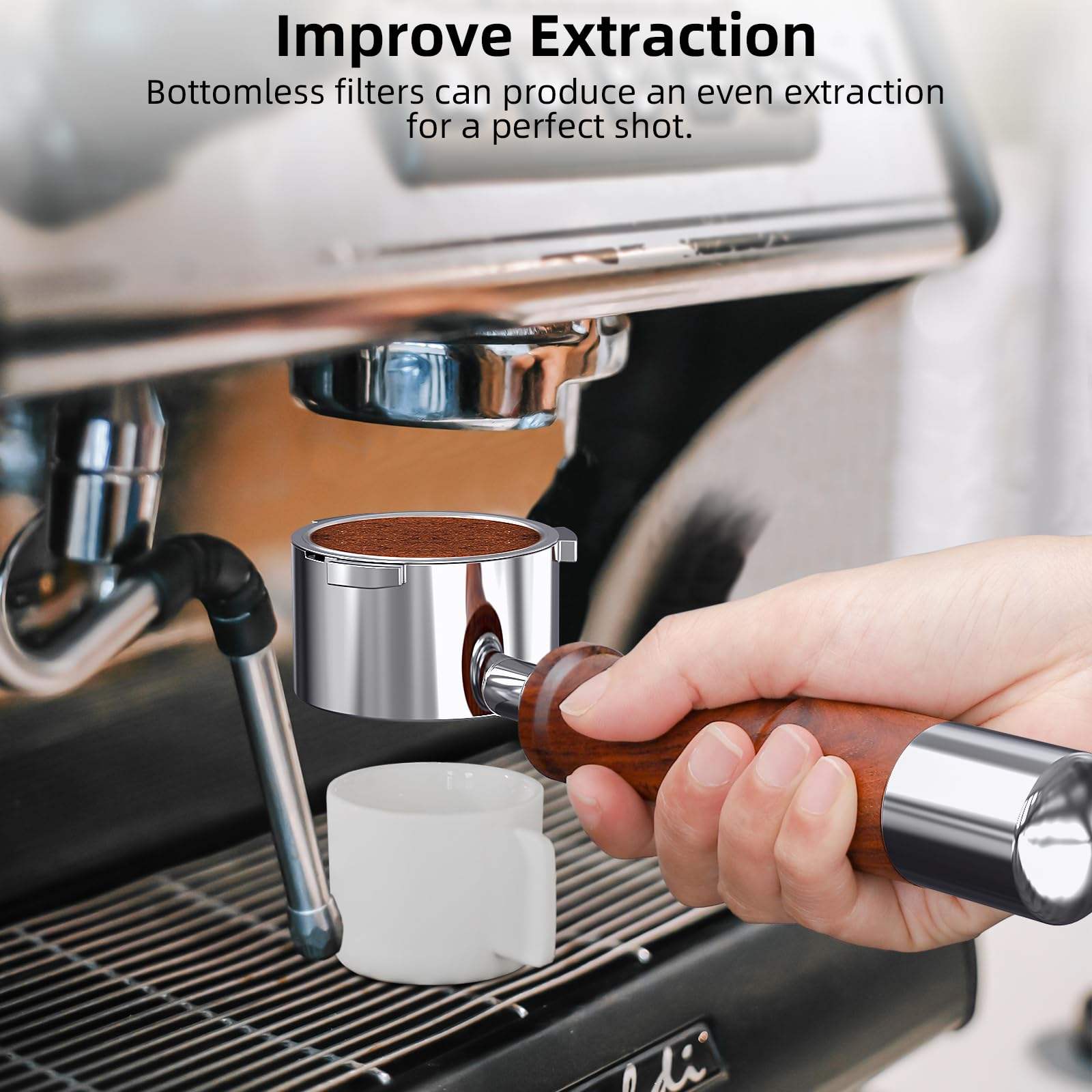 51mm 2 Ears Bottomless Espress - огляд і ціна Delonghi Espresso Ecp3420