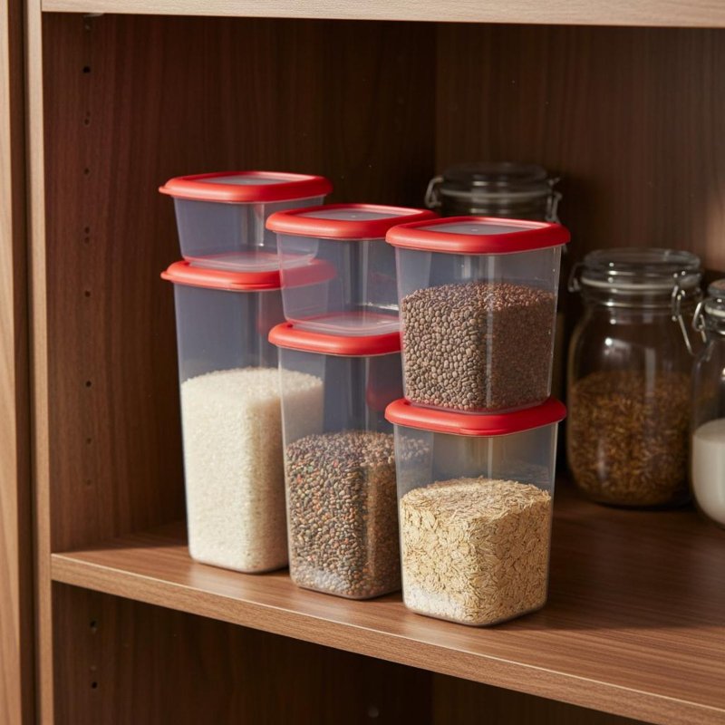 6 Pieces Airtight Food Storage - огляд і ціна Food Storage Plastic Container