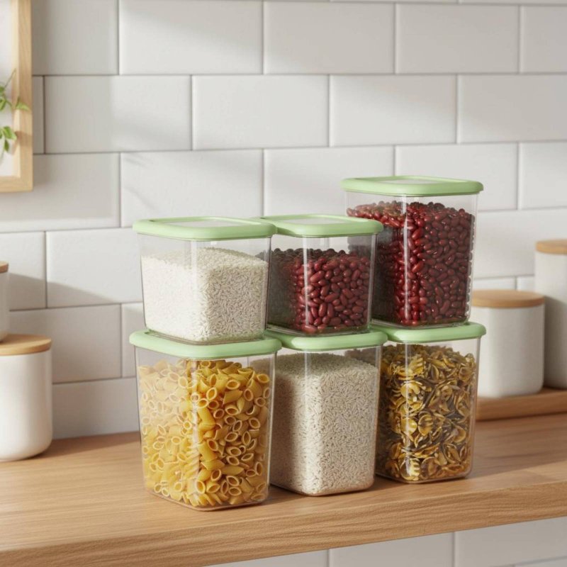 6 Pieces Airtight Food Storage - огляд і ціна Food Storage Plastic Container