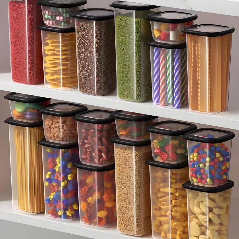 6 Pieces Airtight Food Storage - огляд і ціна Food Storage Plastic Container