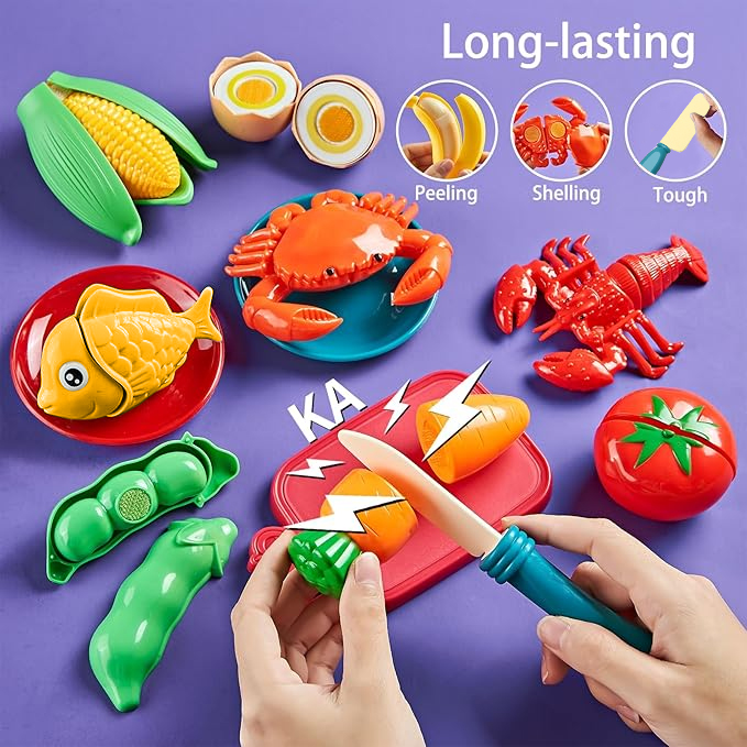81PC Kitchen Fun Cutting Fruit - огляд і ціна Food Storage Not Plastic