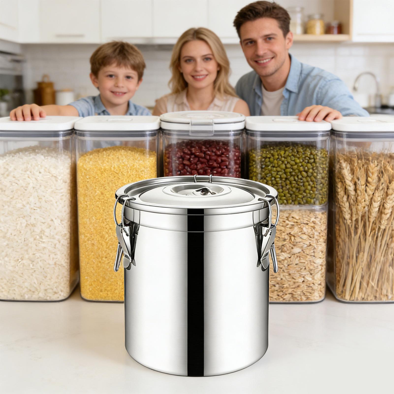 6L Stainless Steel Airtight Ja - огляд і ціна Airtight Cereal Jar
