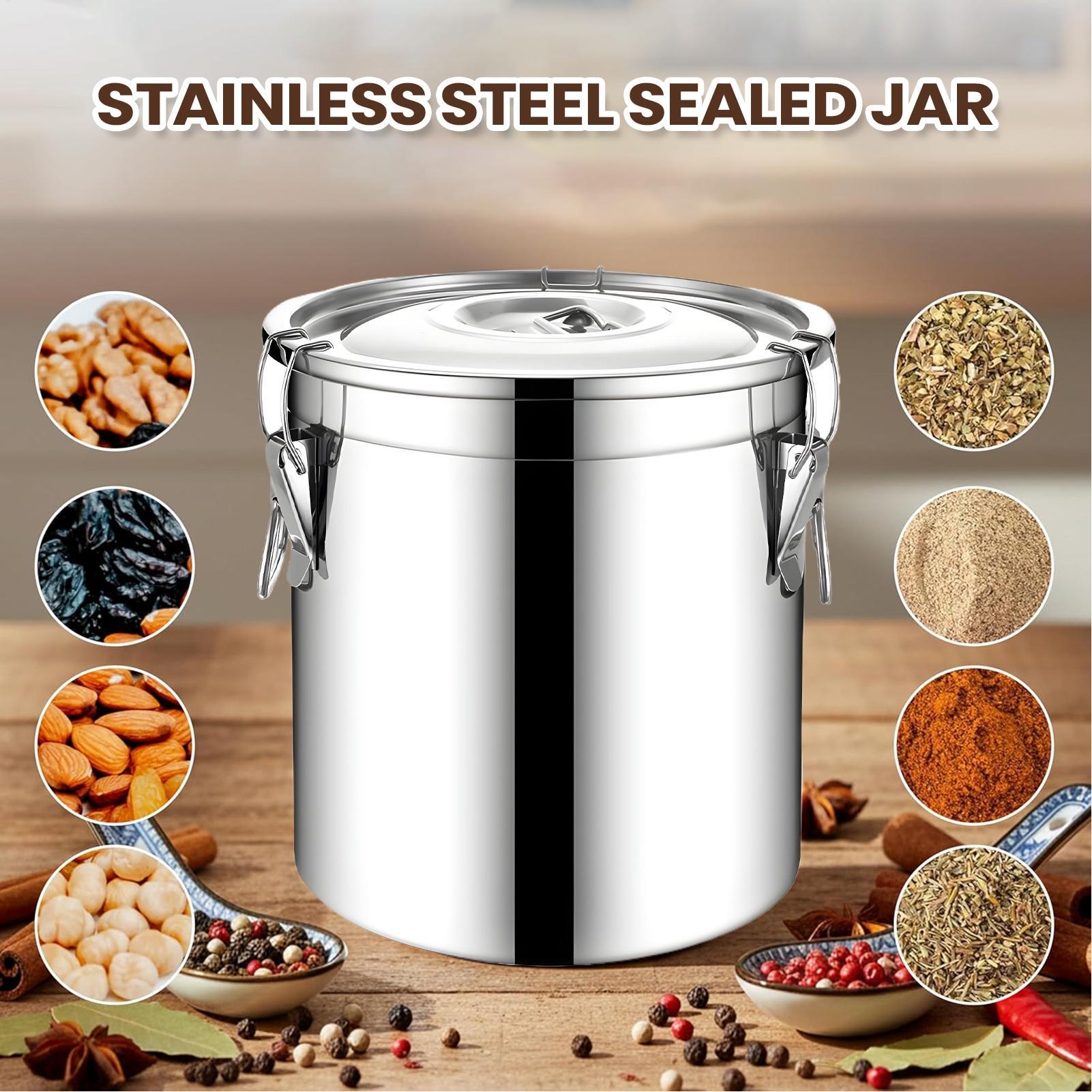 6L Stainless Steel Airtight Ja - огляд і ціна Airtight Cereal Jar