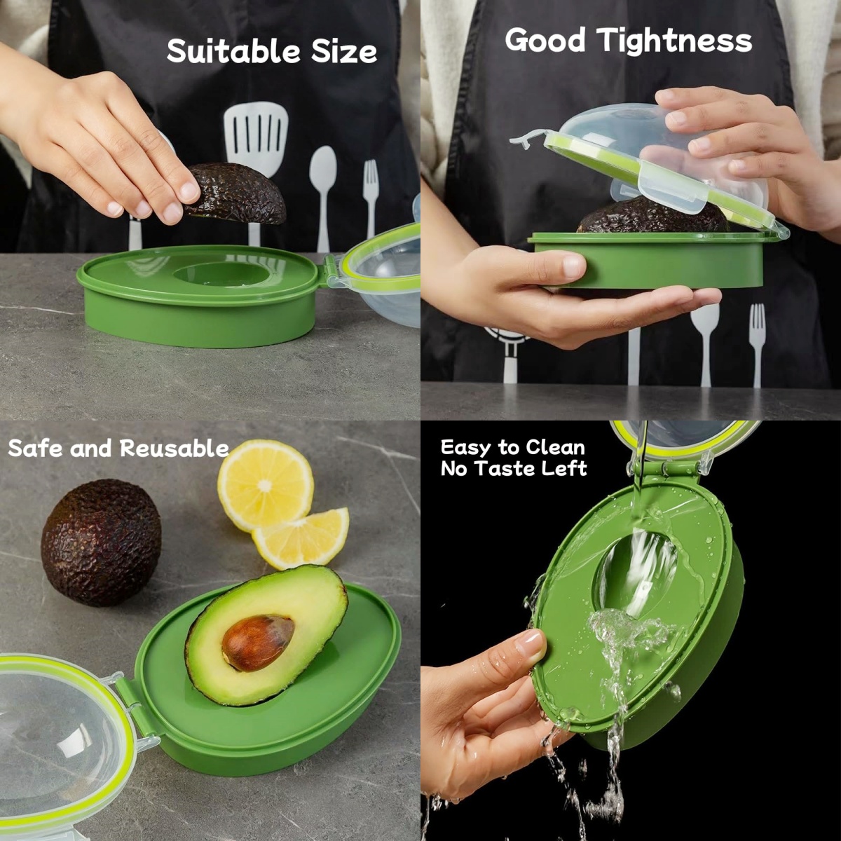 Avocado Storage Box Reusable C - огляд і ціна Food Storage Jar Set