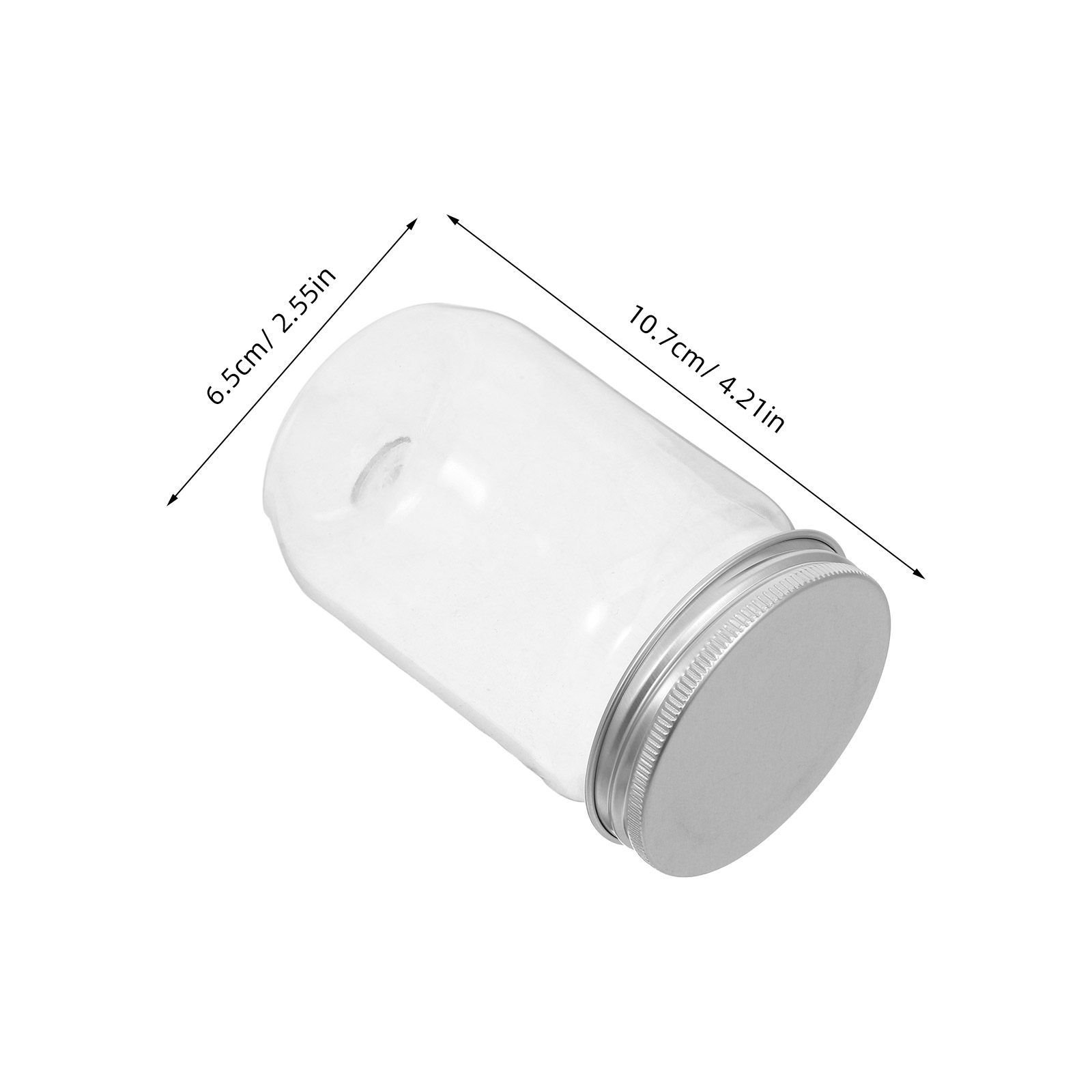 6Pcs Clear Plastic Mason Jars  - огляд і ціна Food Storage Plastic Container