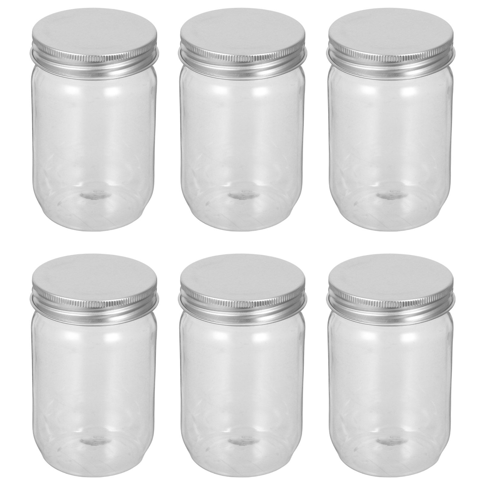 6Pcs Clear Plastic Mason Jars  - огляд і ціна Food Storage Plastic Container