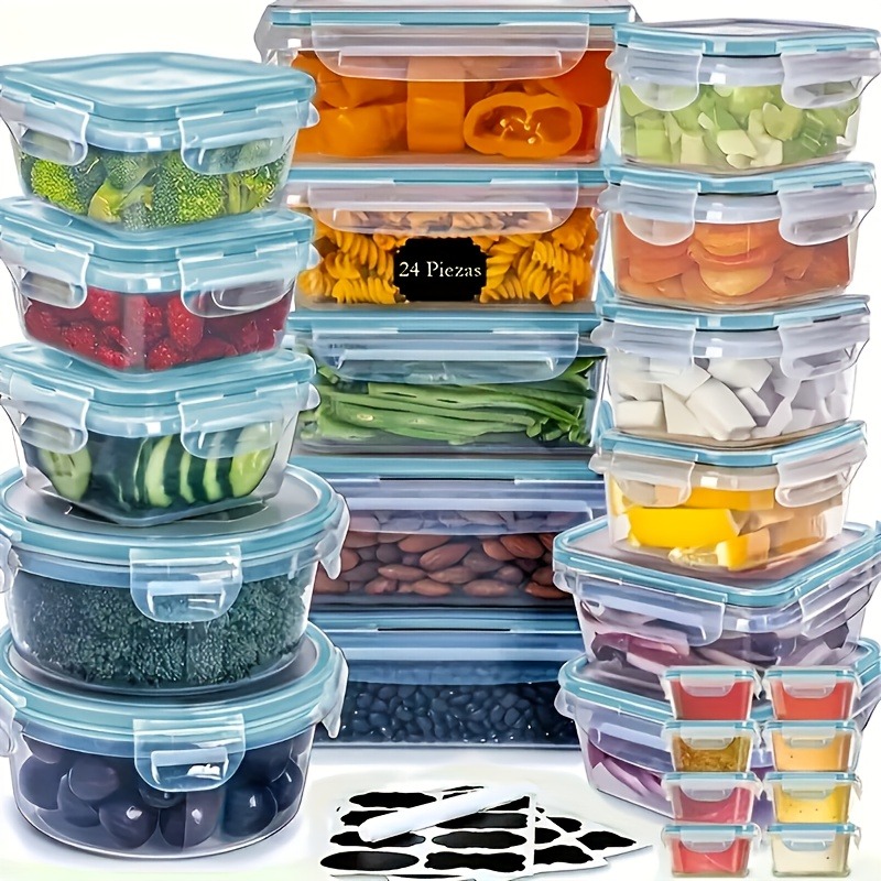 48PCS BPA-Free Food Storage Se - огляд і ціна Food Storage Jar Set
