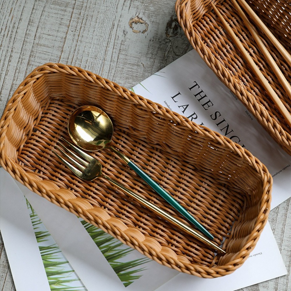 Imitation Rattan Storage Baske - огляд і ціна Bread Box Bamboo