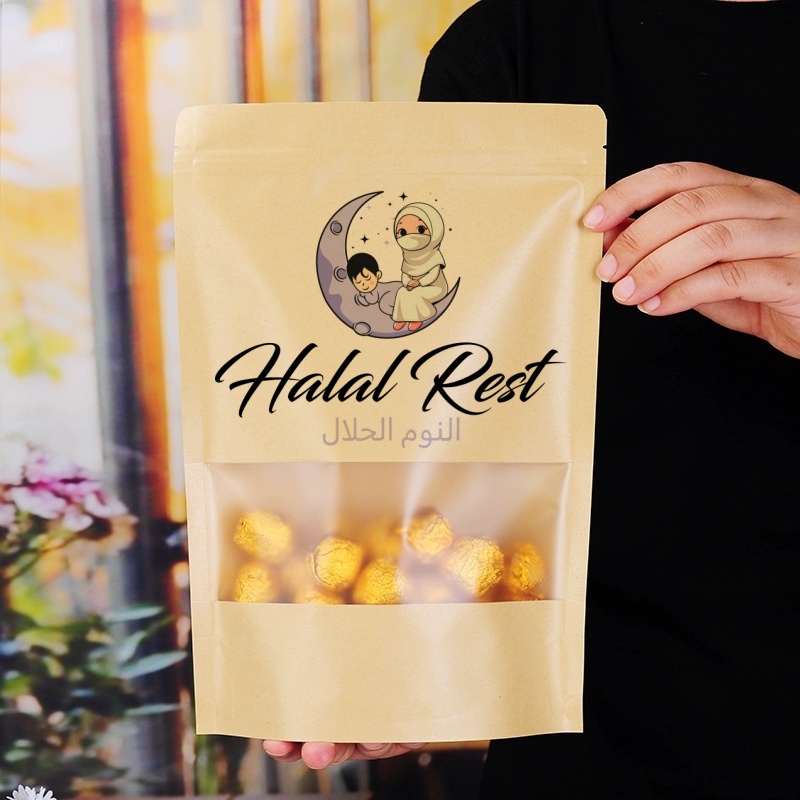 50pcs Kraft Paper Zip Lock Bag - огляд і ціна Zebra Food Storage