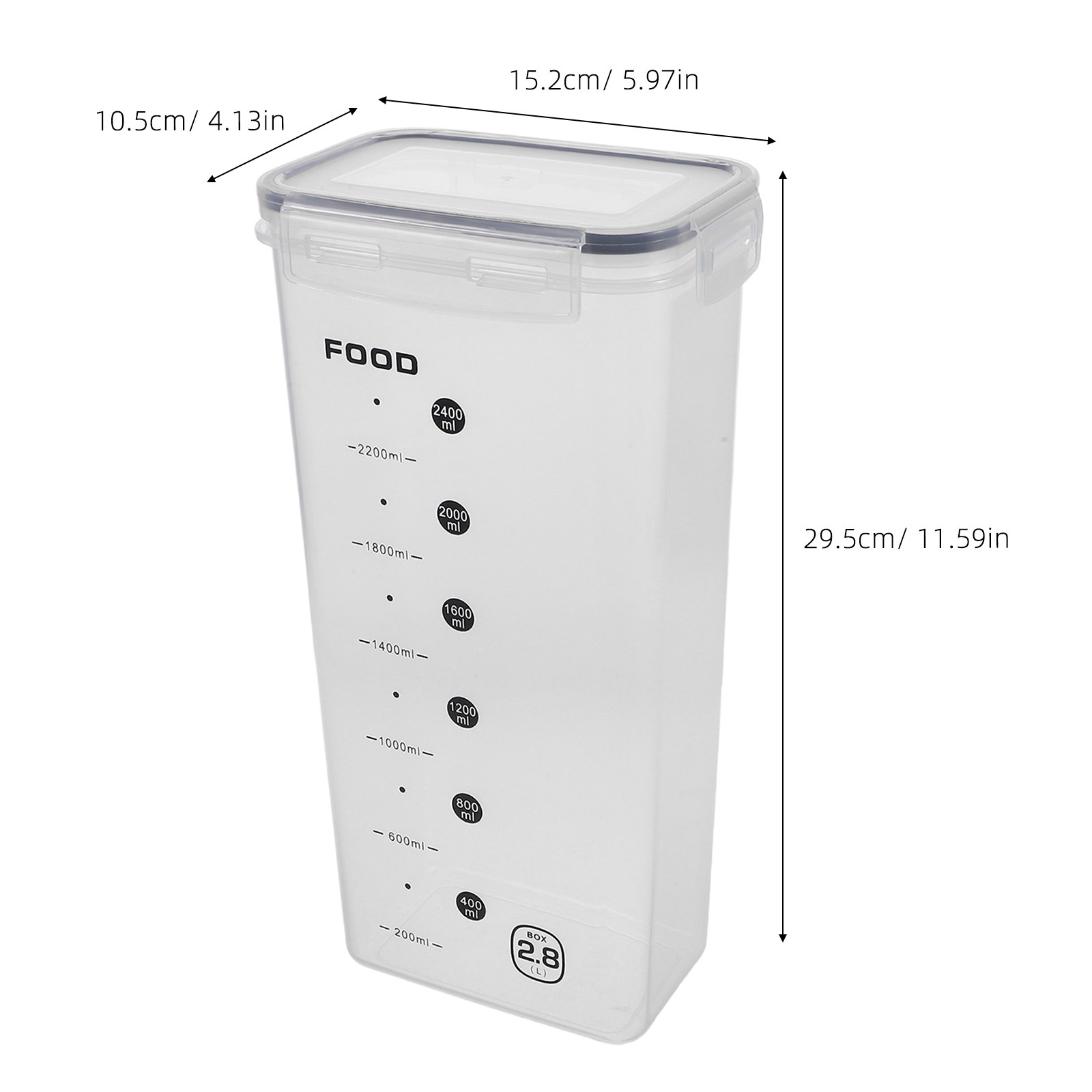 2Pcs Transparent Grain Storage - огляд і ціна Airtight Cereal Jar