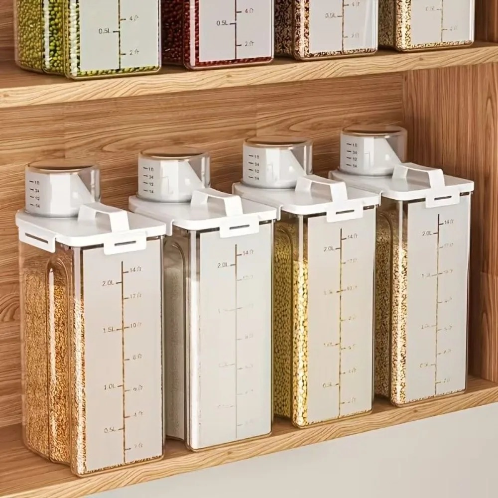 4 Pack 5LB Rice Storage Contai - огляд і ціна Airtight Cereal Jar